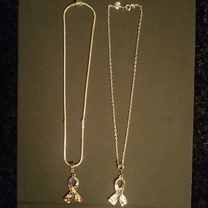 Autism Awareness Ribbon necklace